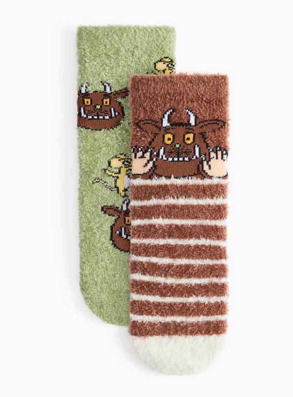 The Gruffalo Fluffy Socks 2-Pack 12.5-3.5